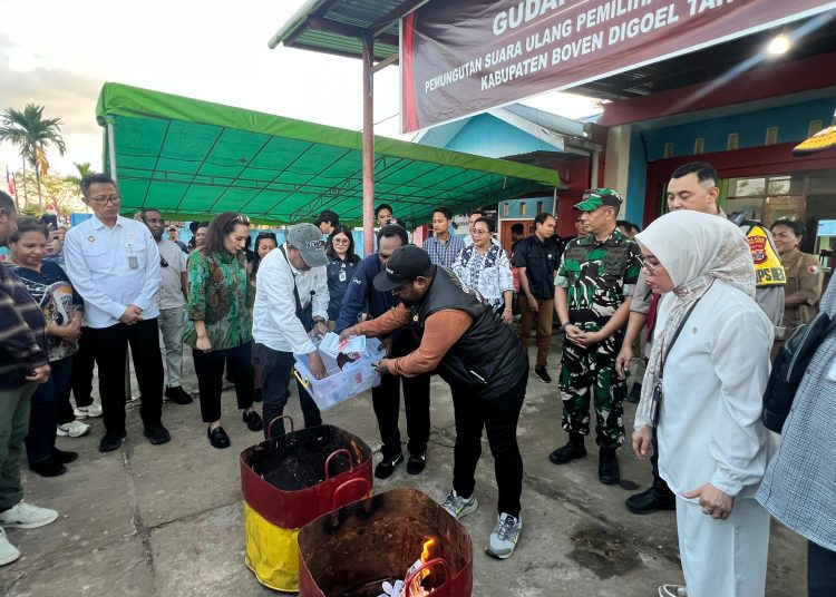 KPU Gelar Pemungutan Suara Ulang Pilkada di Papua dan Boven Digoel